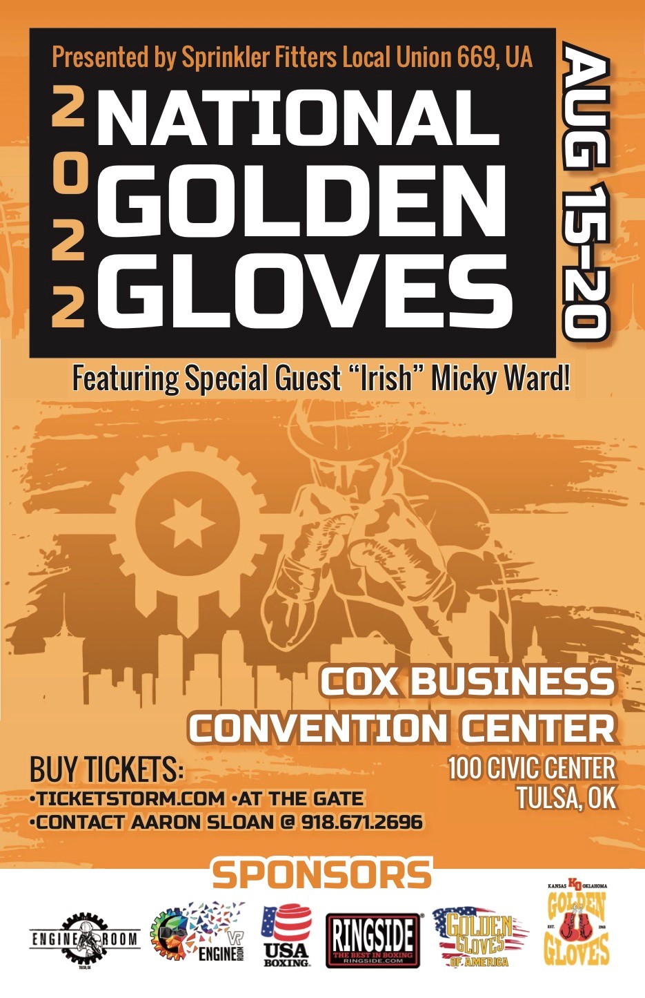 NATIONAL GOLDEN GLOVES TOURNAMENT, TULSA, OK MN Boxing Events, Shows